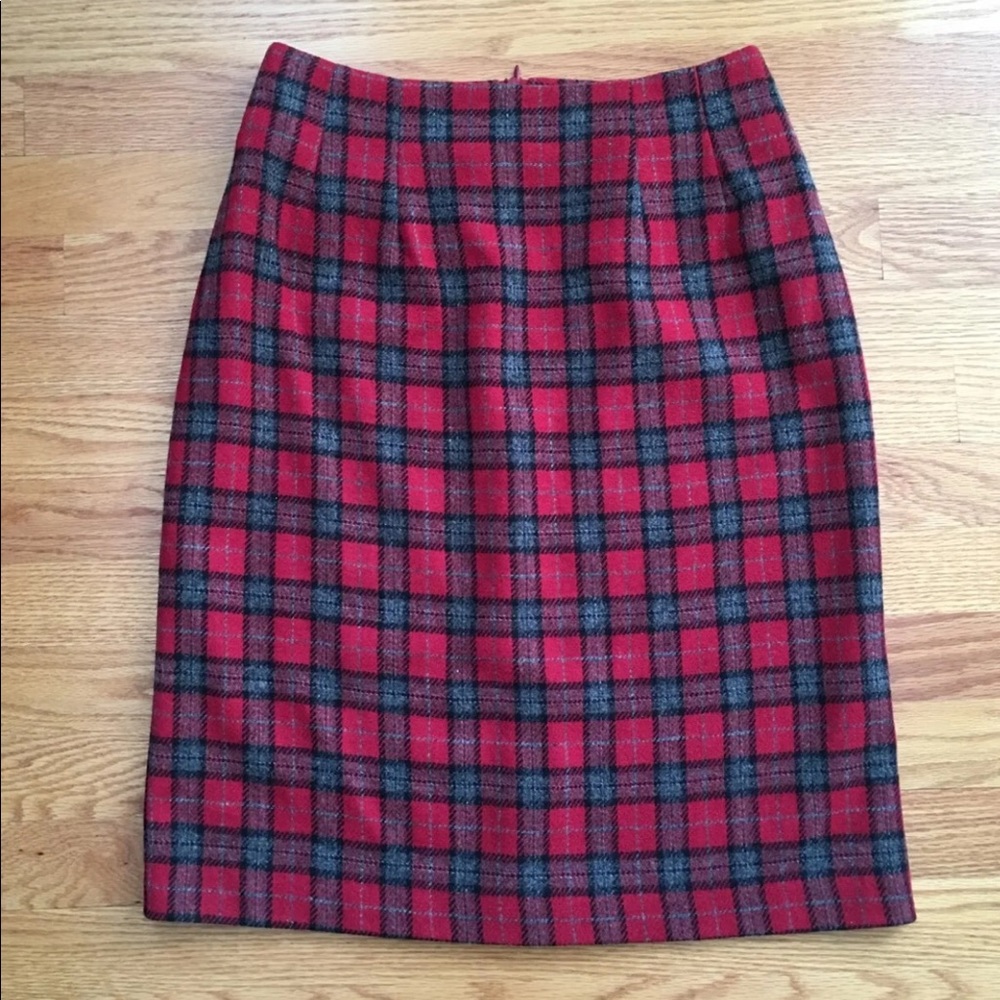 Vintage Savannah Red Plaid Tartan Skirt XS/2